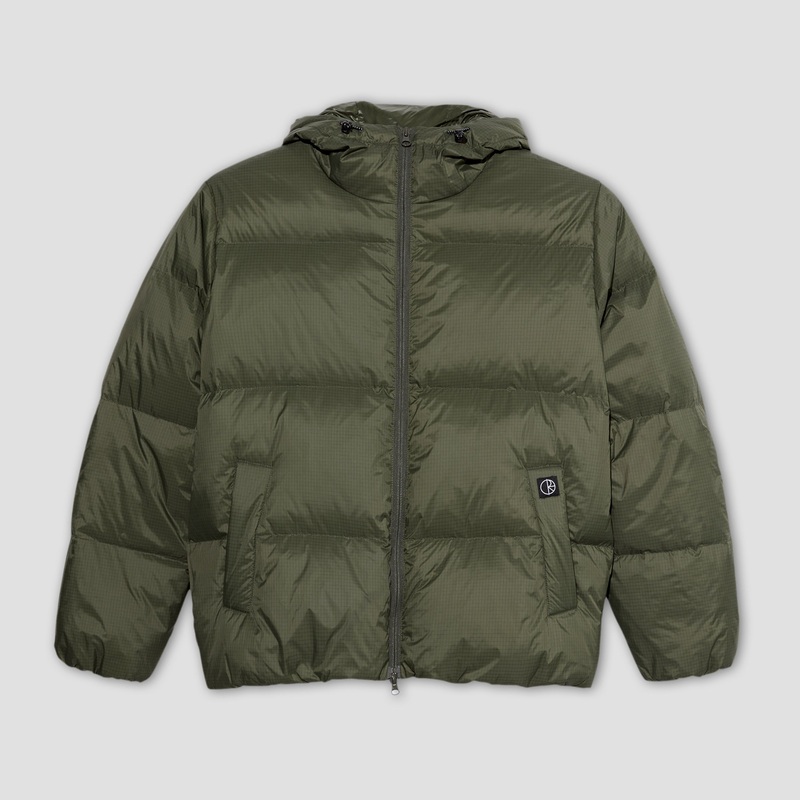 Polar Ripstop Soft Puffer Grey Jacket Green Small