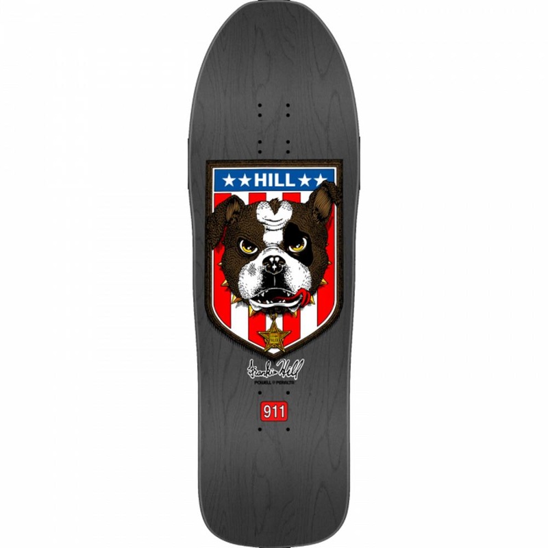 Powell Peralta Hill Bulldog 31.5″ Grey Stain Skateboard Cruiser Deck
