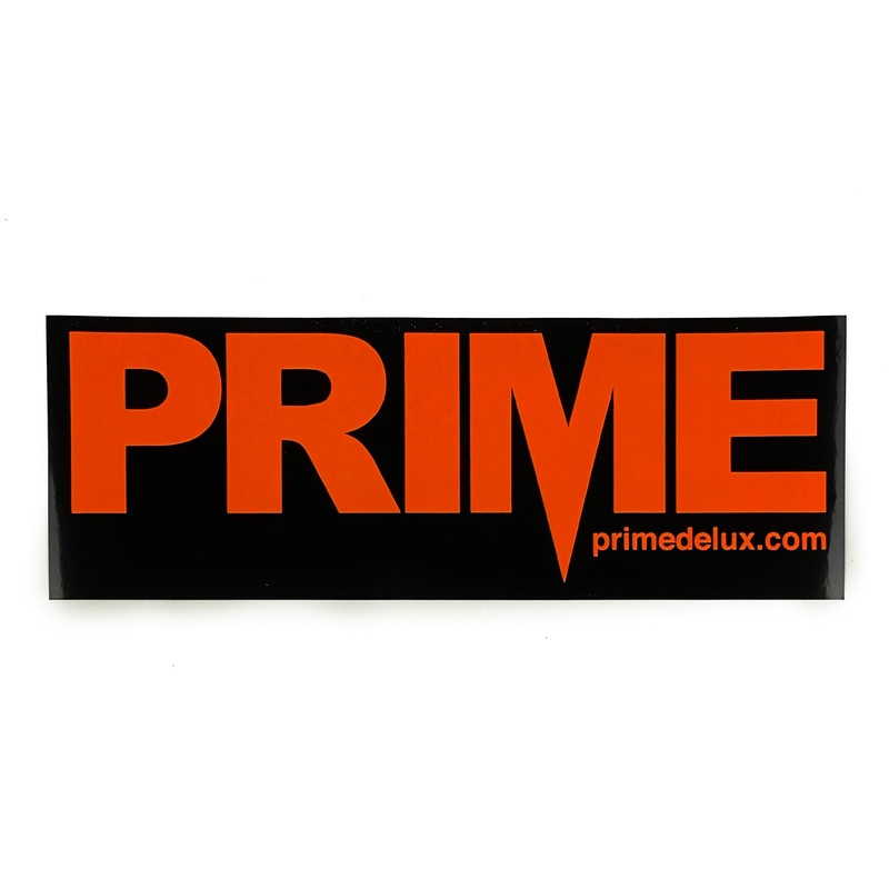 Prime Delux OG Sticker XXL – Neon Orange / Black