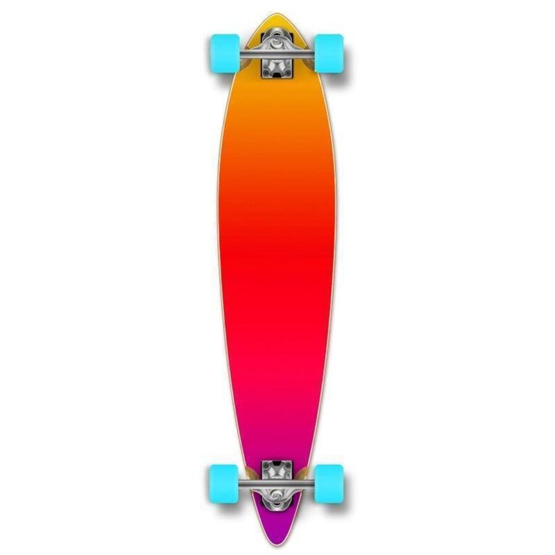 Punked Gradient Pink Pintail 40″ Longboard Complete
