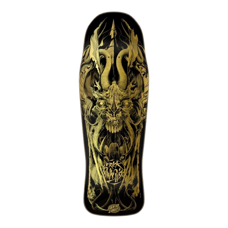 Santa Cruz Shaped Skateboard Deck Winkowski Primeval Gold 10.34 10.34