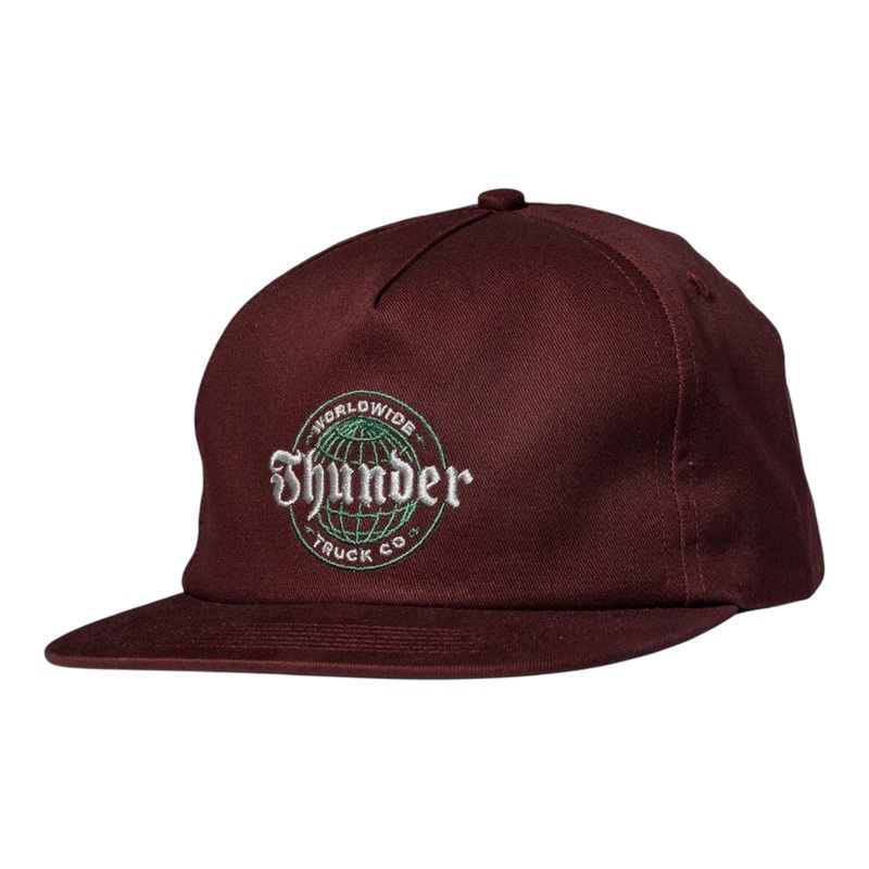 THUNDER ADJUSTABLE WORLDWIDE SNAPBACK MAROON OS