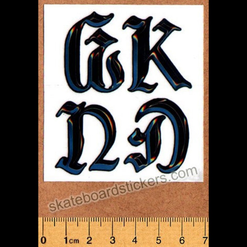 WKND Skateboards – Chrome Skateboard Sticker