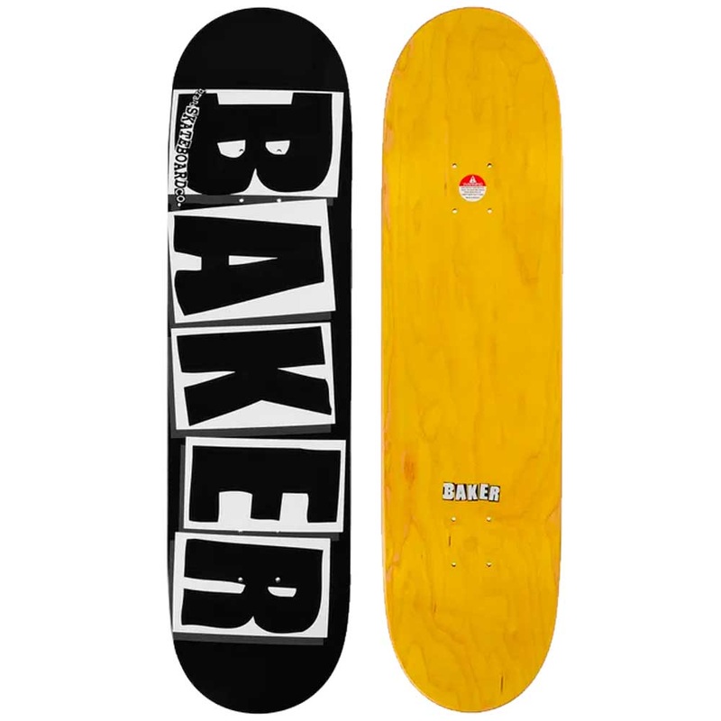 Baker Brand Logo Blk/Wht Skateboard Deck 8.475″ Deck only 8.4