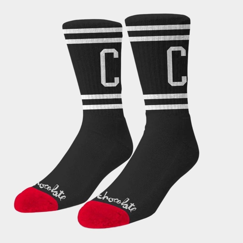 Chocolate – Athletic C Socks – Black