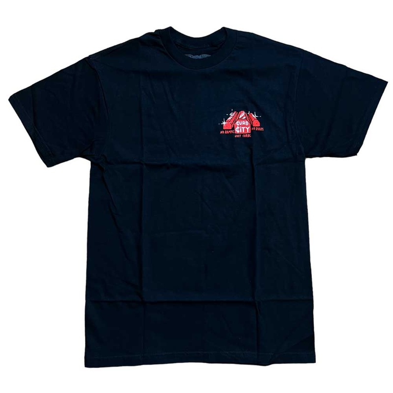Curb City Black Red Anti Hero Tee SM