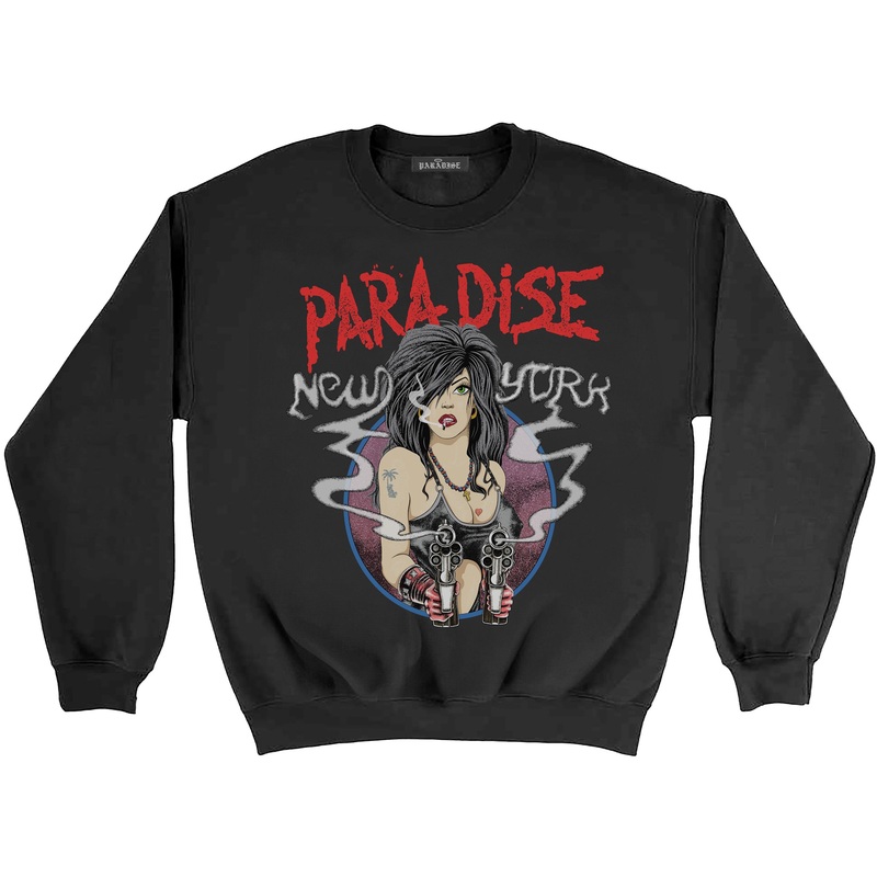 Femme Fatale Crew Neck Sweatshirt Black S