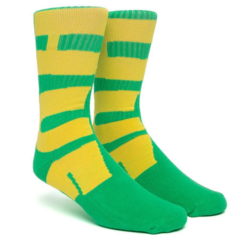 HUF Blown Out Crew Socks Green One size fits all