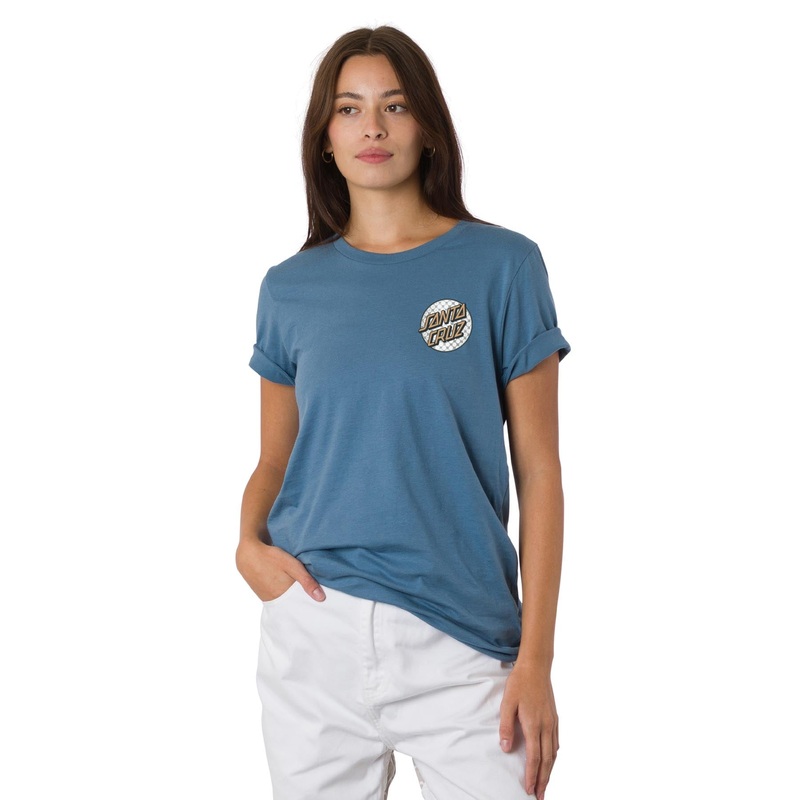 Meyer Freestyle Dot Womens Santa Cruz T-Shirt Steel Blue XL