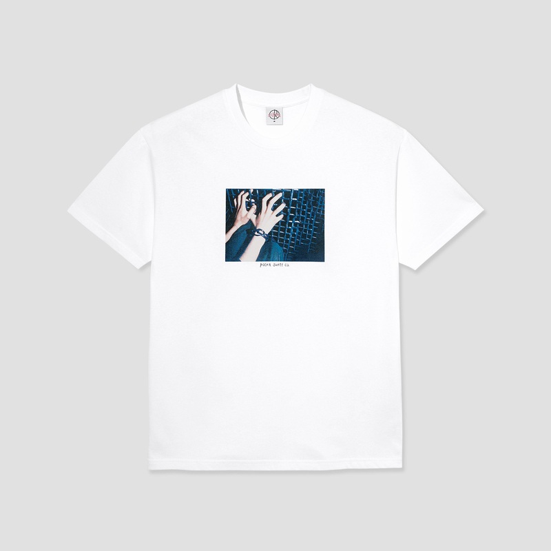 Polar Caged Hands T-Shirt White X-Small