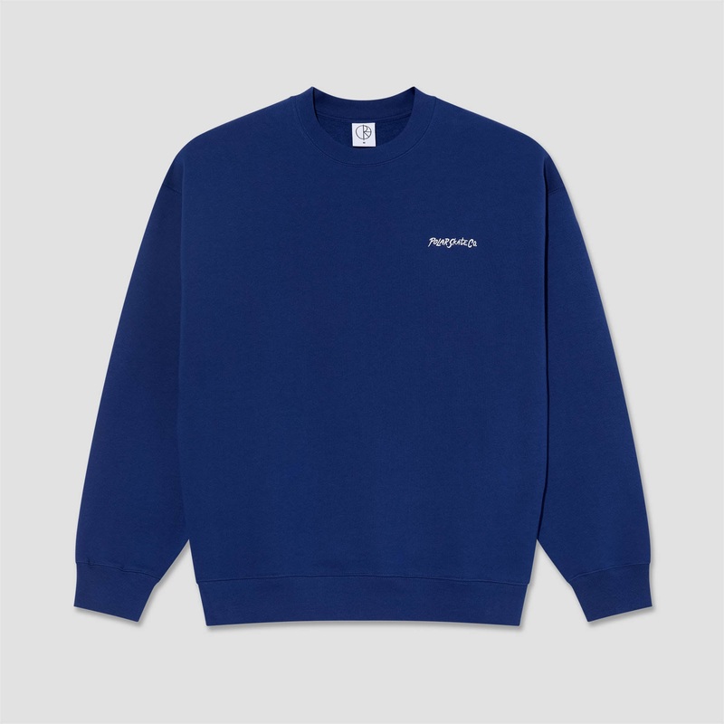 Polar Dave Crewneck Deep Royal Blue Small