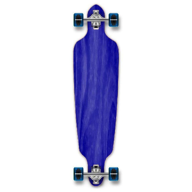 Punked Stained Blue Drop Through Blank 41″ Longboard Complete