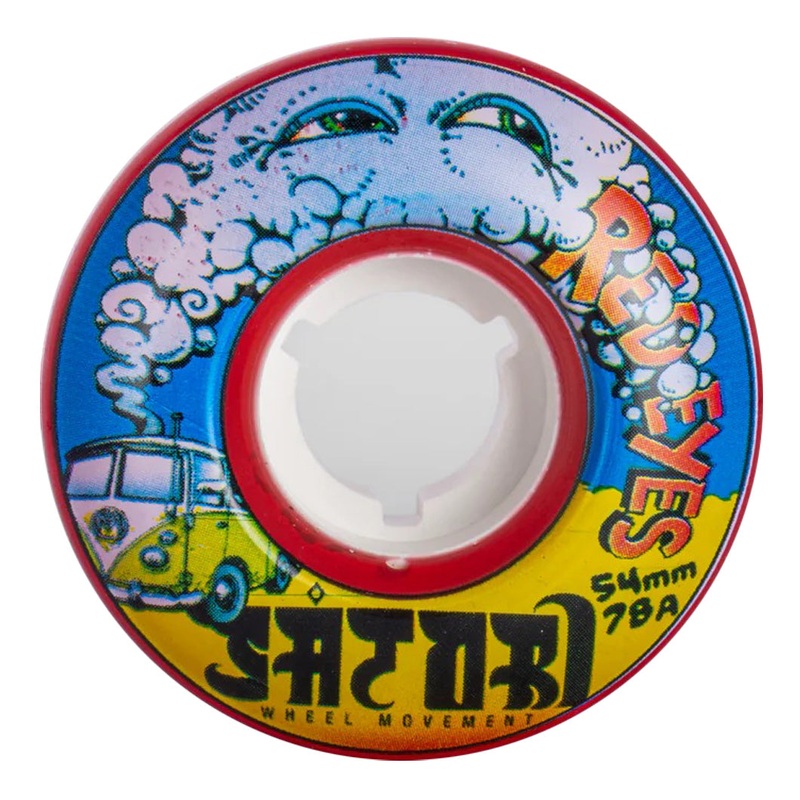 Red Eyes 78a Clear Red Cruiser Wheels (54MM) 78A 54 MM