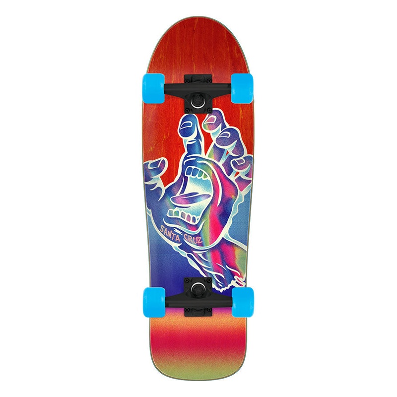 Santa Cruz Iridescent Hand 80’s Cruiser Complete Skateboard