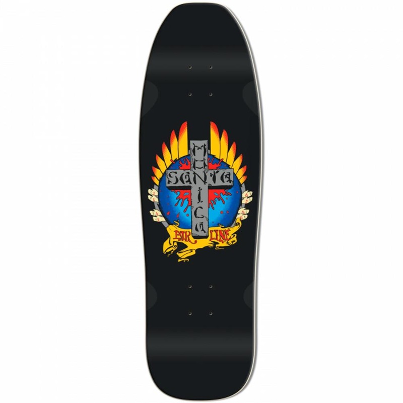 Santa Monica Airlines Stigmata 9.5″ Black Skateboard Deck