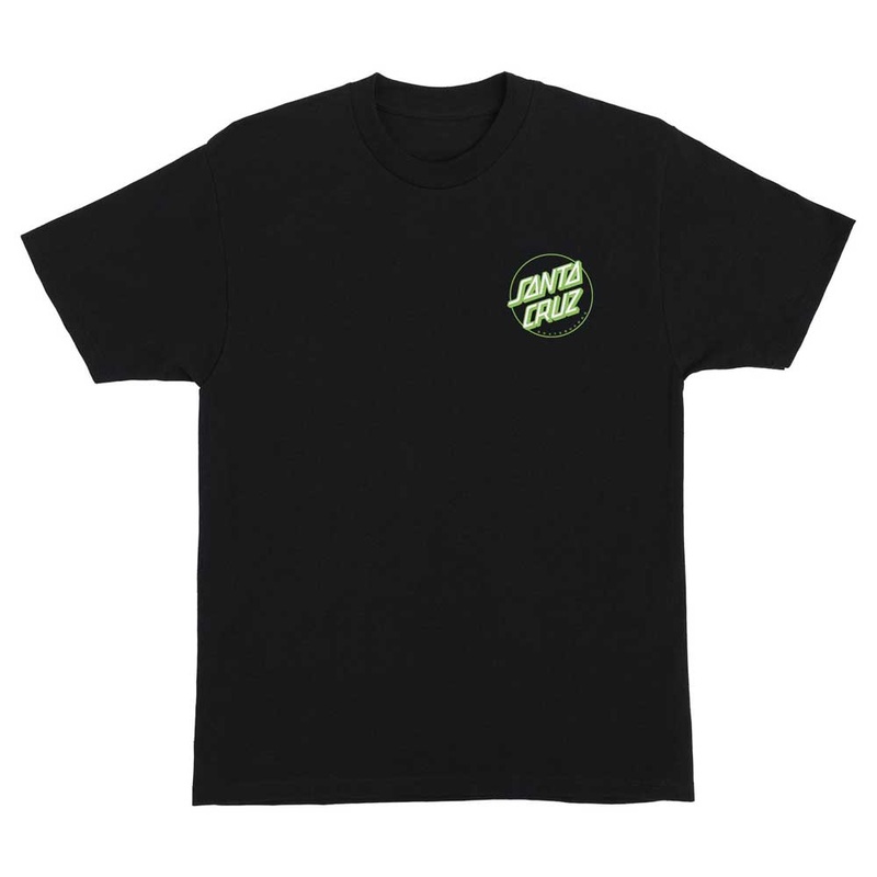 Screaming Hibiscus Black Heavyweight Tee Mens Santa Cruz LG