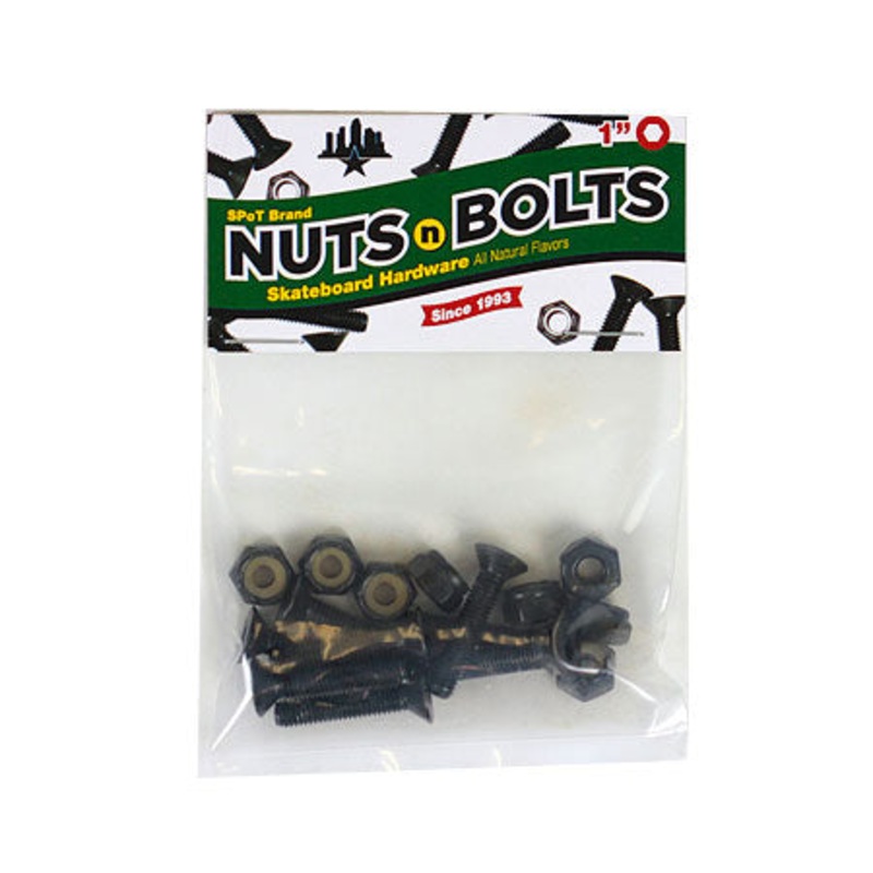 Skatepark of Tampa Nuts N’ Bolts 1″ Allen Hardware Black 1″
