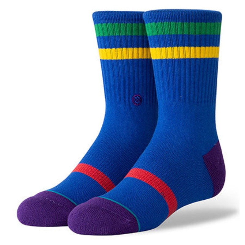 Stance Bounce Kids Socks Blue Youth Large