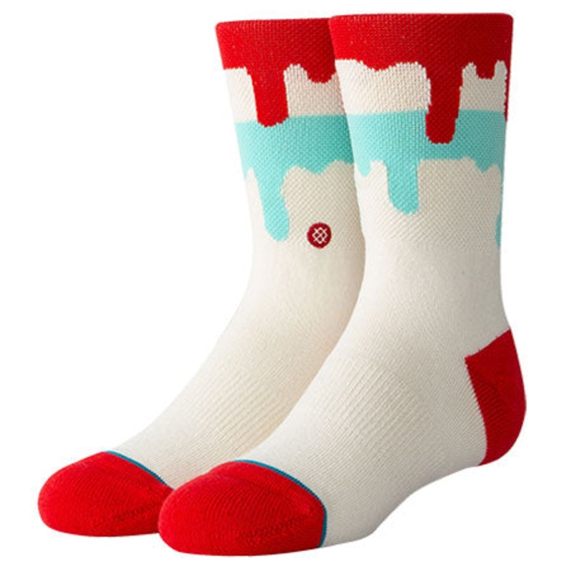 Stance Dripping Popsicle Kids Socks Cream Youth Large