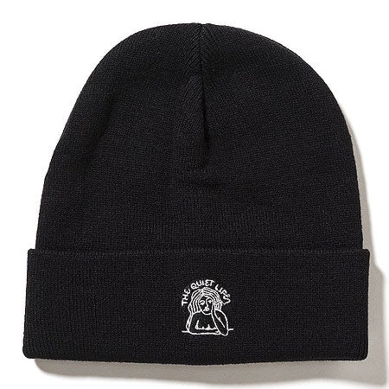 The Quiet Life Smoking Girl Beanie Black One size fits all