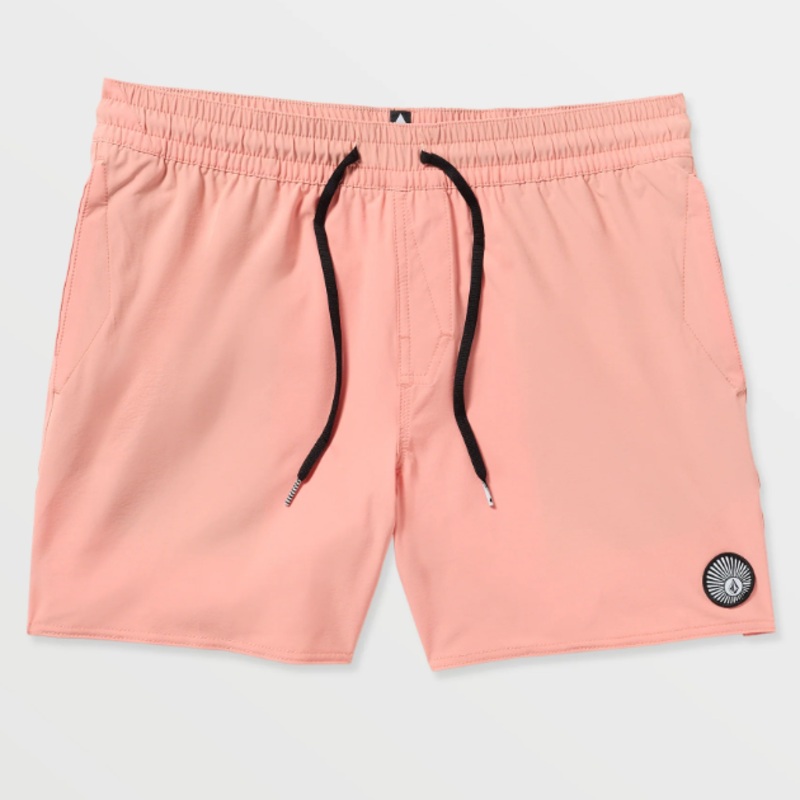 Volcom Men’s Lido Solid 16″ Trunks – Peach Fuzz Small (28″-30″) Peach Fuzz