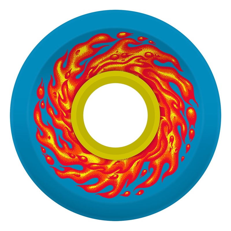 60mm Flame OG Slime Blue 78a Slime Balls Skateboard Wheels