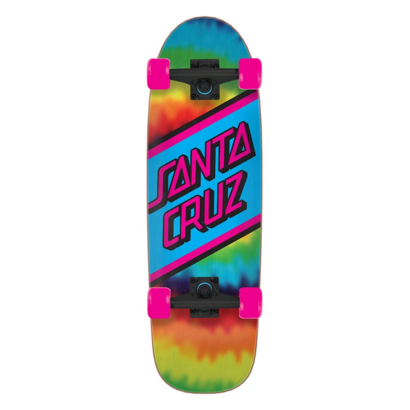 8.79in Rainbow Tie Dye Santa Cruz Street Cruiser No Color 8.79in x 29.05in
