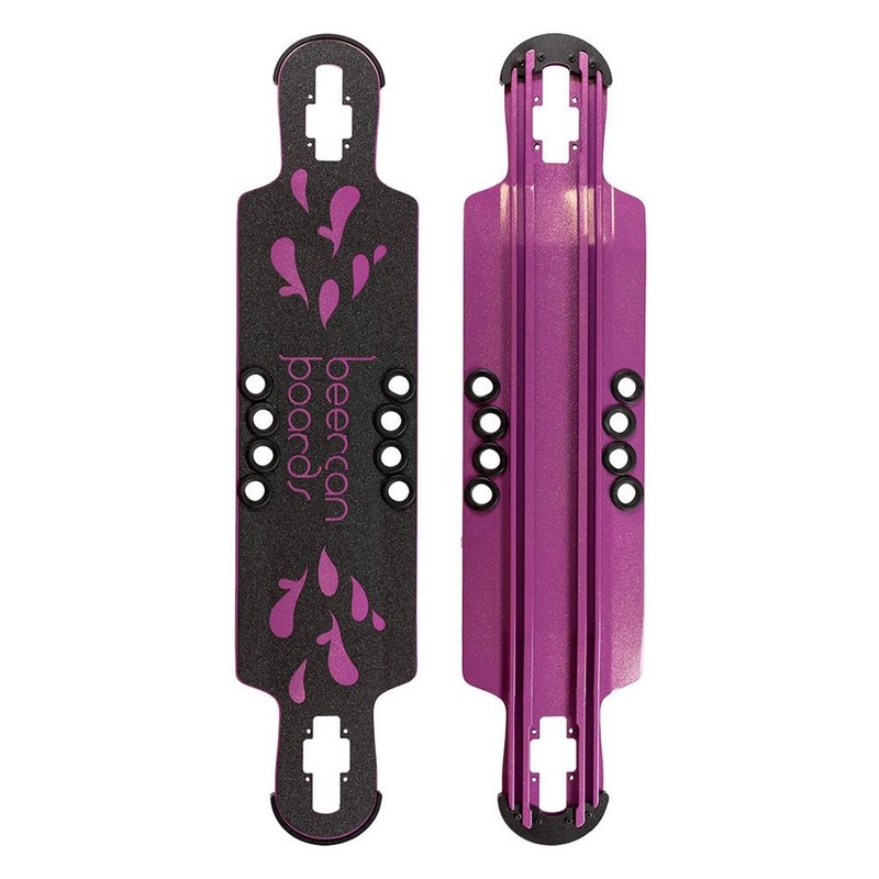 Beercan Purple 38″ Hoke Drop Through Longboard Deck Deck