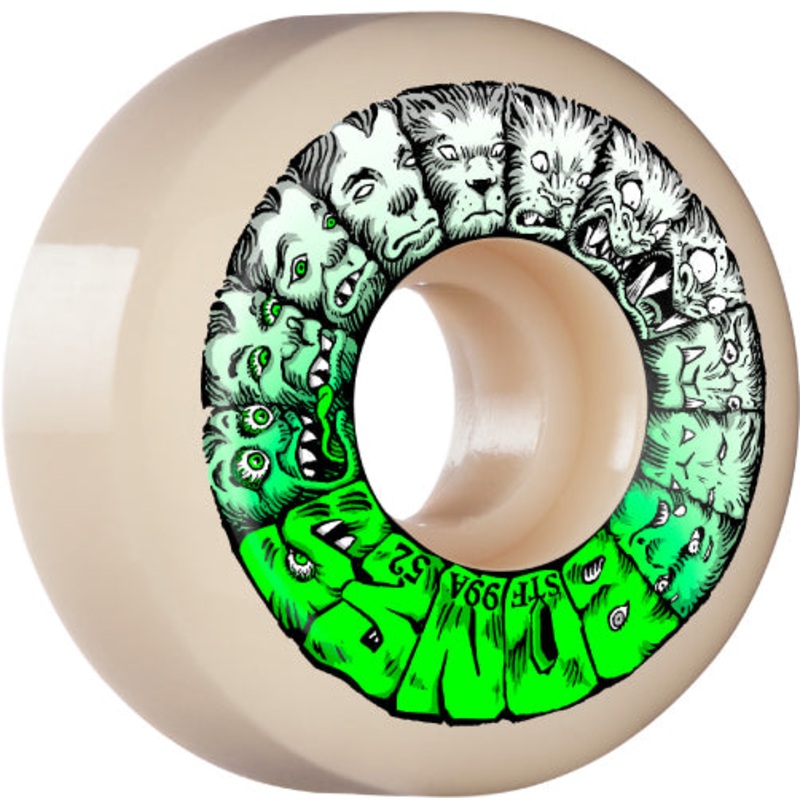 Bones STF V5 Sidecut Weird Wolf Wheels 52MM 99A 52mm