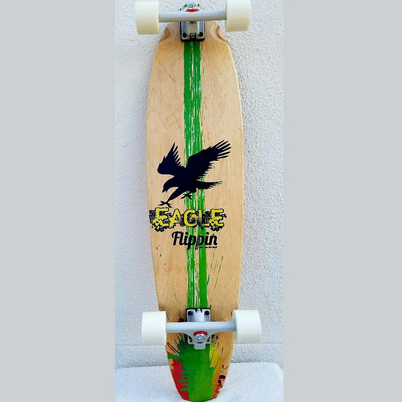 Flippin Eagle Kicktail Longboard Skateboard Cruiser Freeride