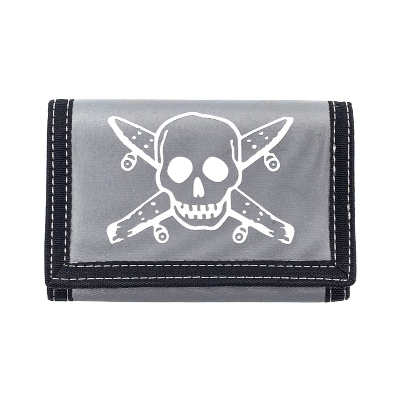 Fourstar Street Pirate Velcro Wallet – Charcoal
