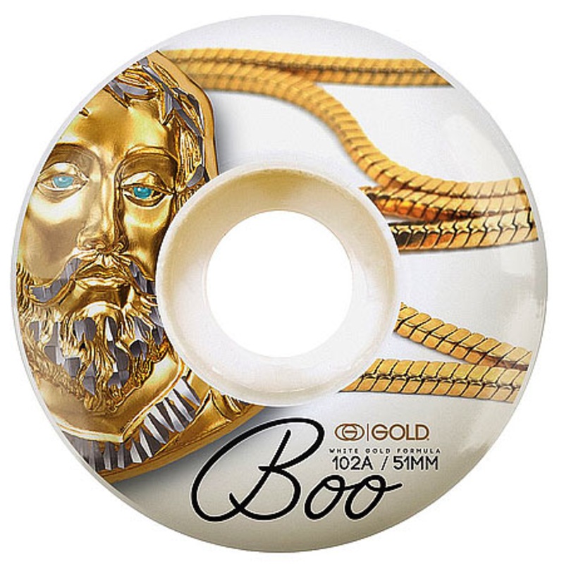 Gold Wheels Boo Johnson Savior Wheels White 51mm