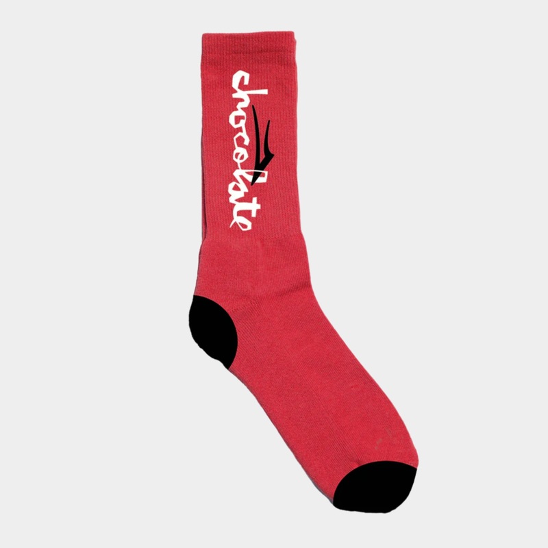 Lakai x Chocolate – Chunk Logo Socks – Red