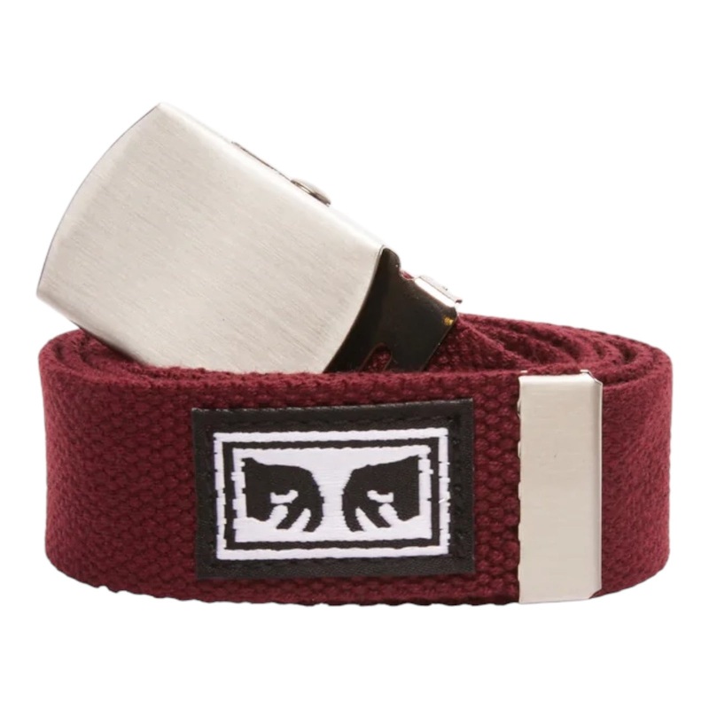 Obey Big Boy Web Belt Burgandy OS
