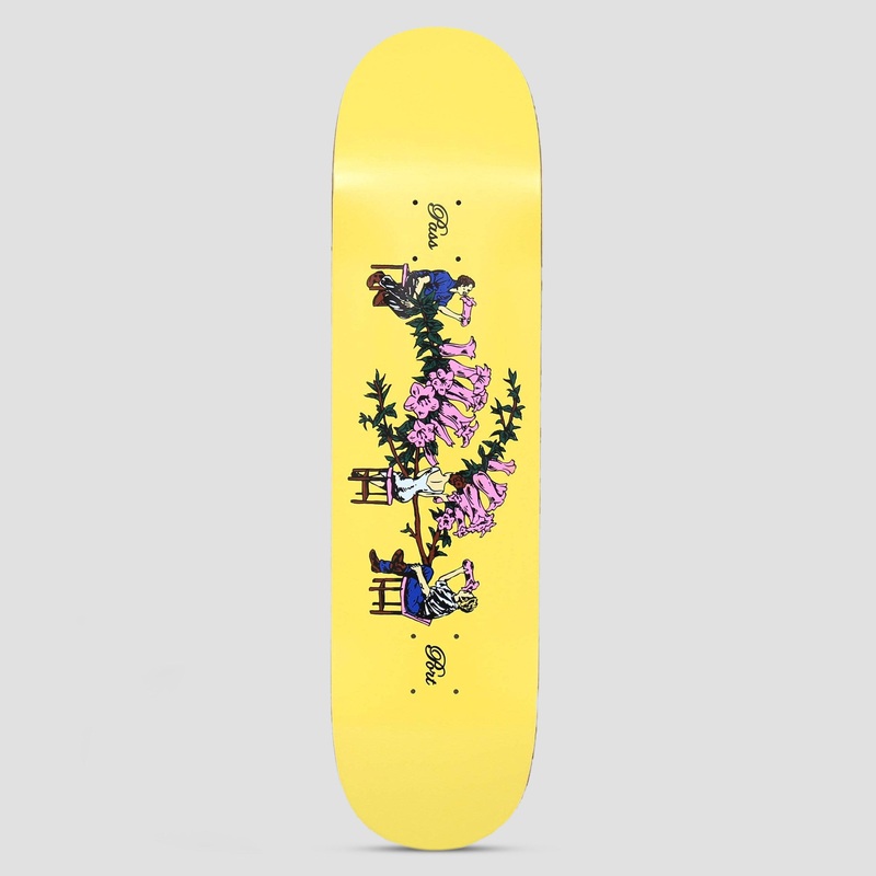 Passport 8.5 Bar Working Floral Series Skateboard Deck Yellow