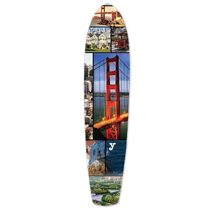 Punked San Francisco Slimkick Longboard Deck Deck