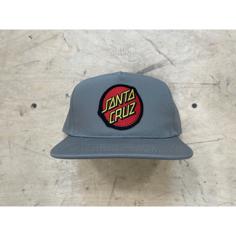 Santa Cruz Classic Snapback Structured Hat Grey OS Unisex