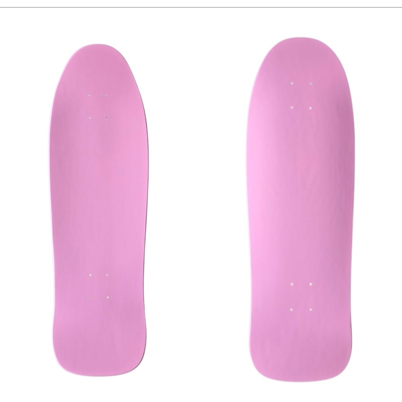 Shape “D” Blank Skateboard Deck with Grip 30.25″ x 9.5″ – PINK