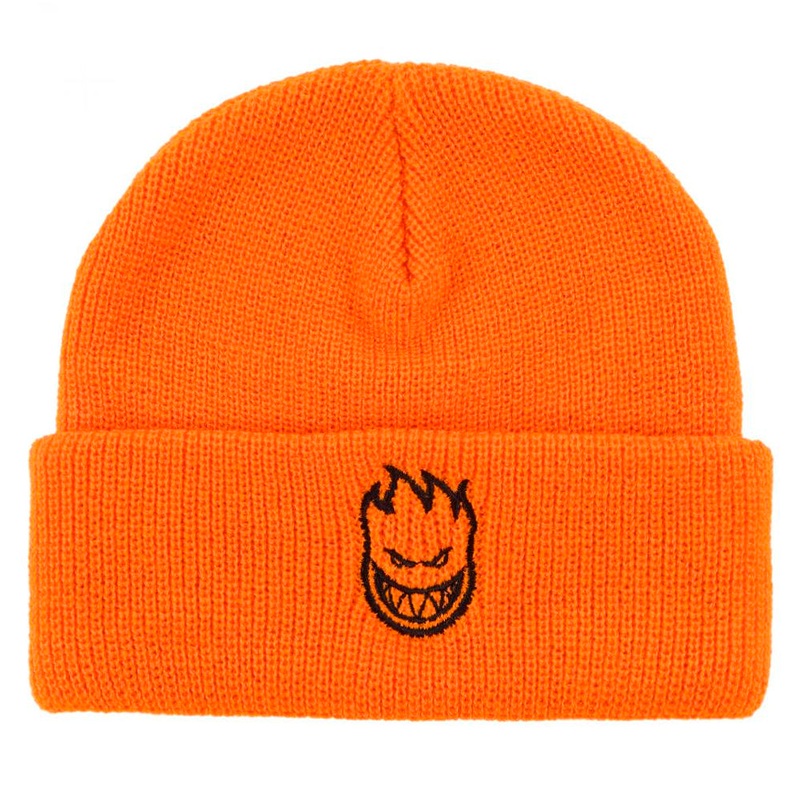 Spitfire Bighead Cuff Beanie – Orange / Black