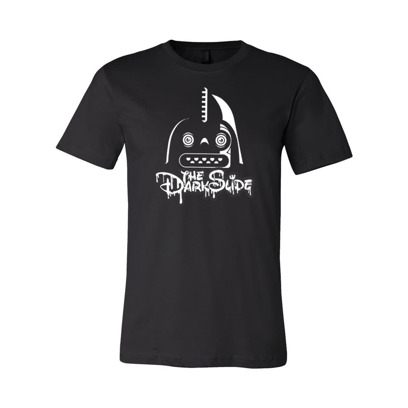 The Dark Slide “Vader Head Logo” (Glow-in-the-Dark) T-Shirt Small Royal Blue