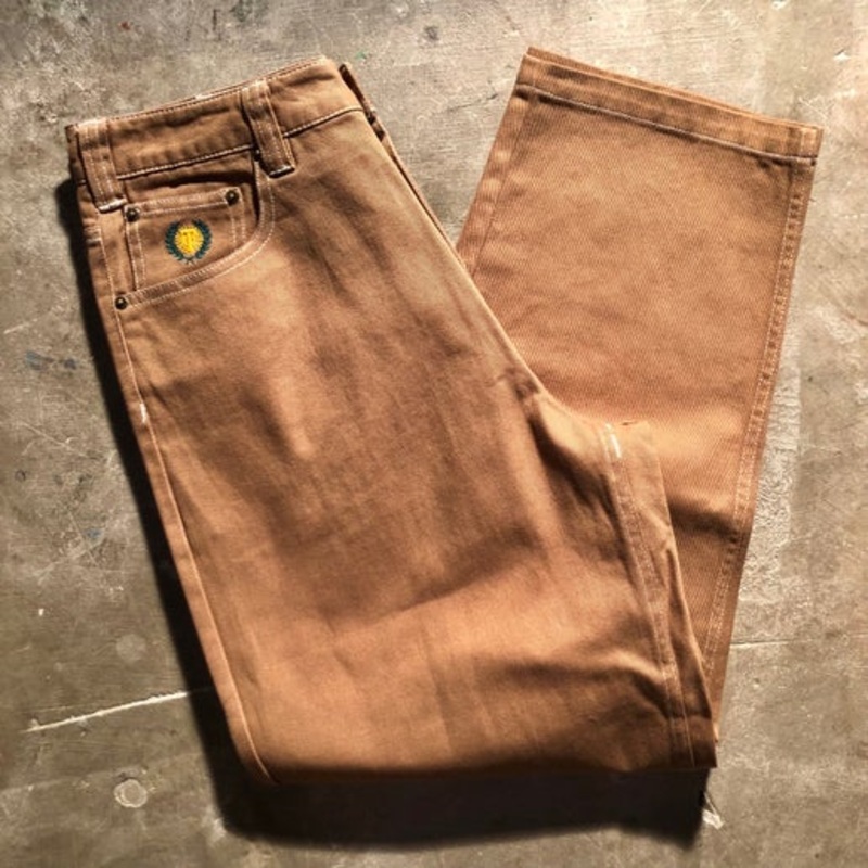 Theories – Plaza Jeans – Khaki w/ Contrast Stitching 30