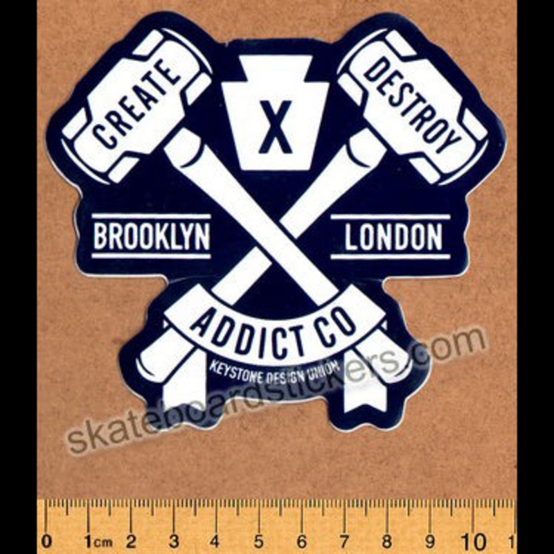 Addict Skateboard Sticker – Create X Destroy