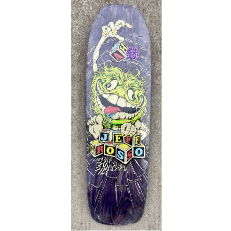 Antihero Jeff Grosso Grimple Stix Guest Skateboard Deck Purple Veneer 9.0″ 9.0″