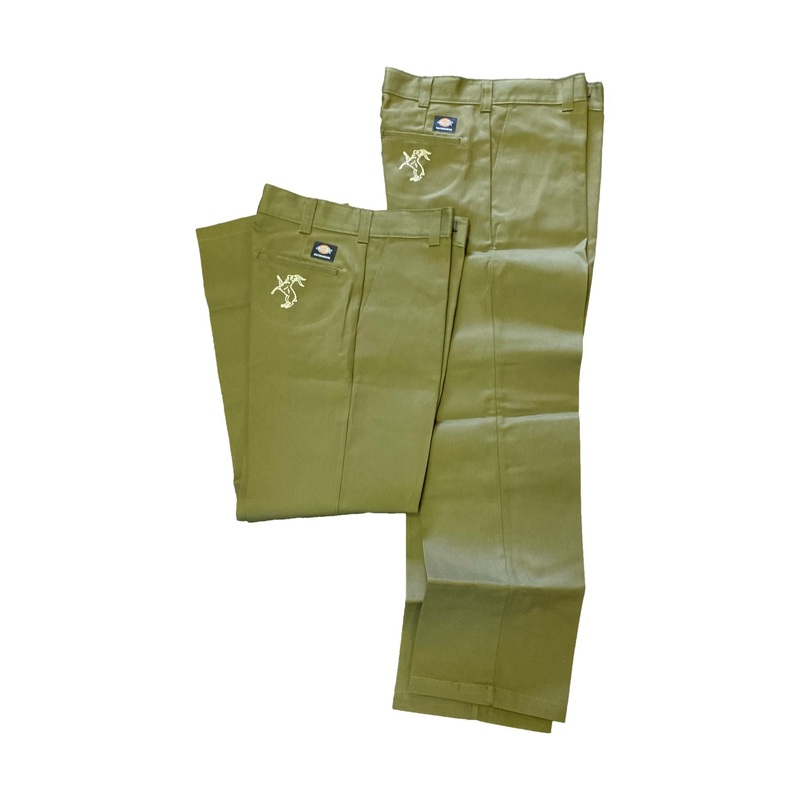Dickies Skateboarding Regular Fit Work Pant With Goat Embroidery Dark Olive 3632