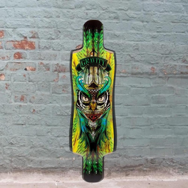 Gravity Twin Kick 38″ Midnight Thief Longboard – Deck