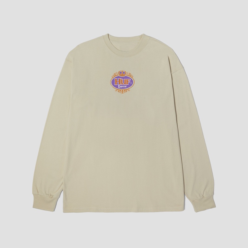 HUF Especial Longsleeve T-Shirt Stone Small