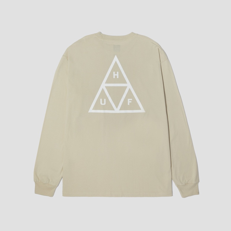 HUF Set TT Longsleeve T-Shirt Stone Small