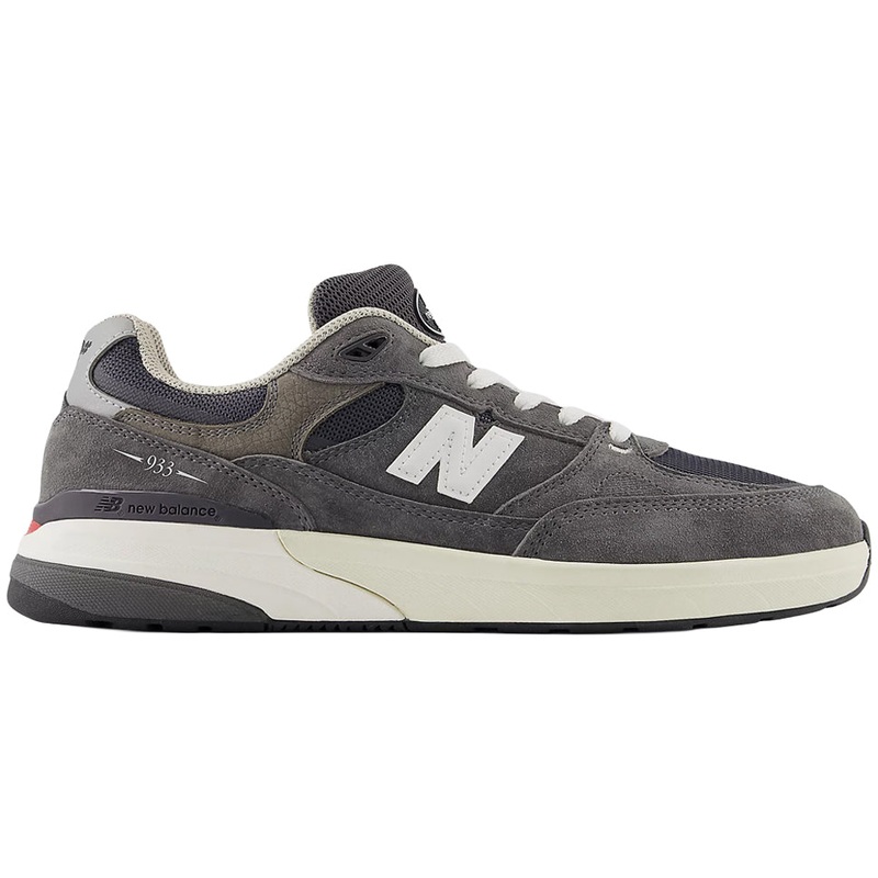 New Balance Numeric Andrew Reynolds 933 Grey Day Shoes Dark Grey/ White 7