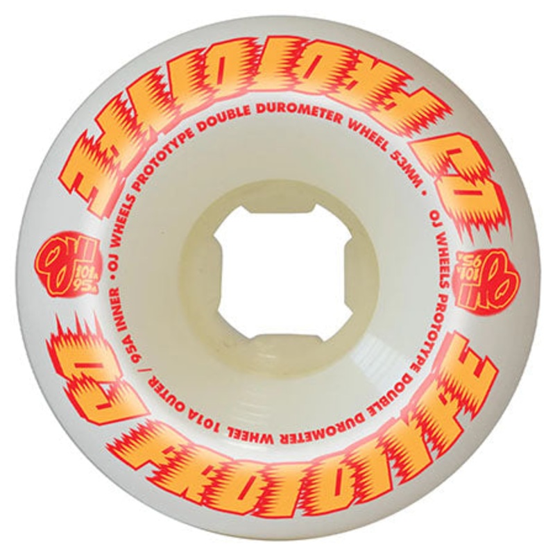 OJ 3 Prototypes Double Duro White Mini Combo 101a/95a Wheels White 54mm