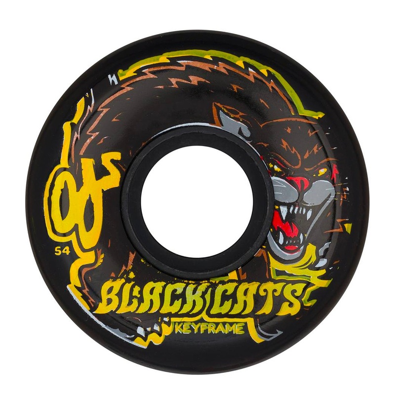 OJ – 54MM – 87a Black Cats Keyframe Wheels – Black 54mm